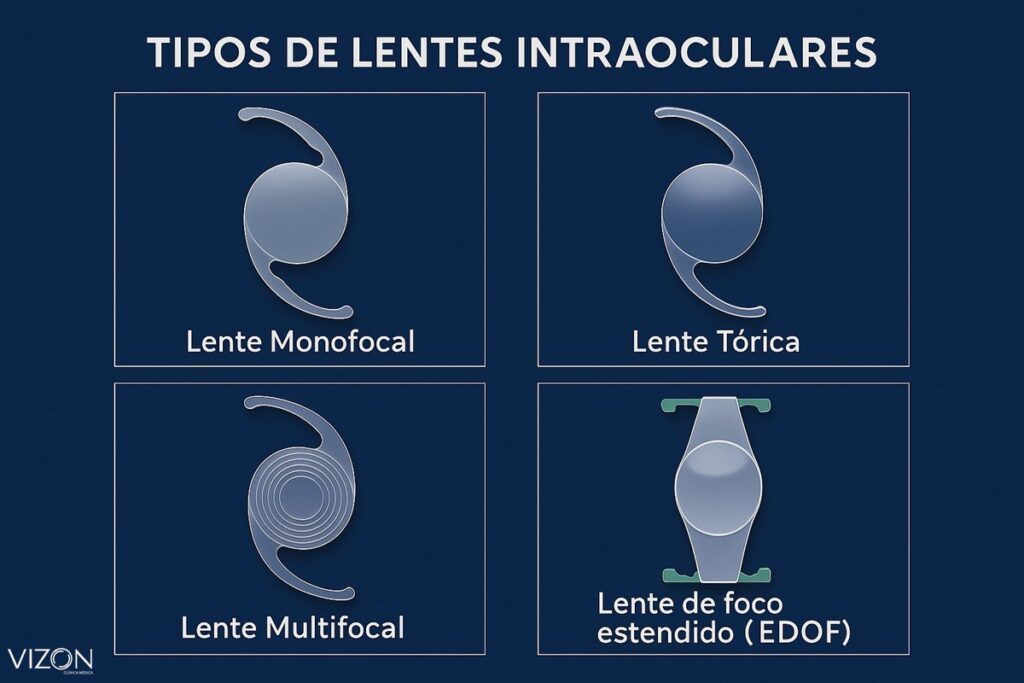 Tipos de lentes intraoculares usadas na cirurgia de catarata