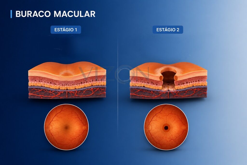 Qual é o principal tratamento para buraco na mácula?